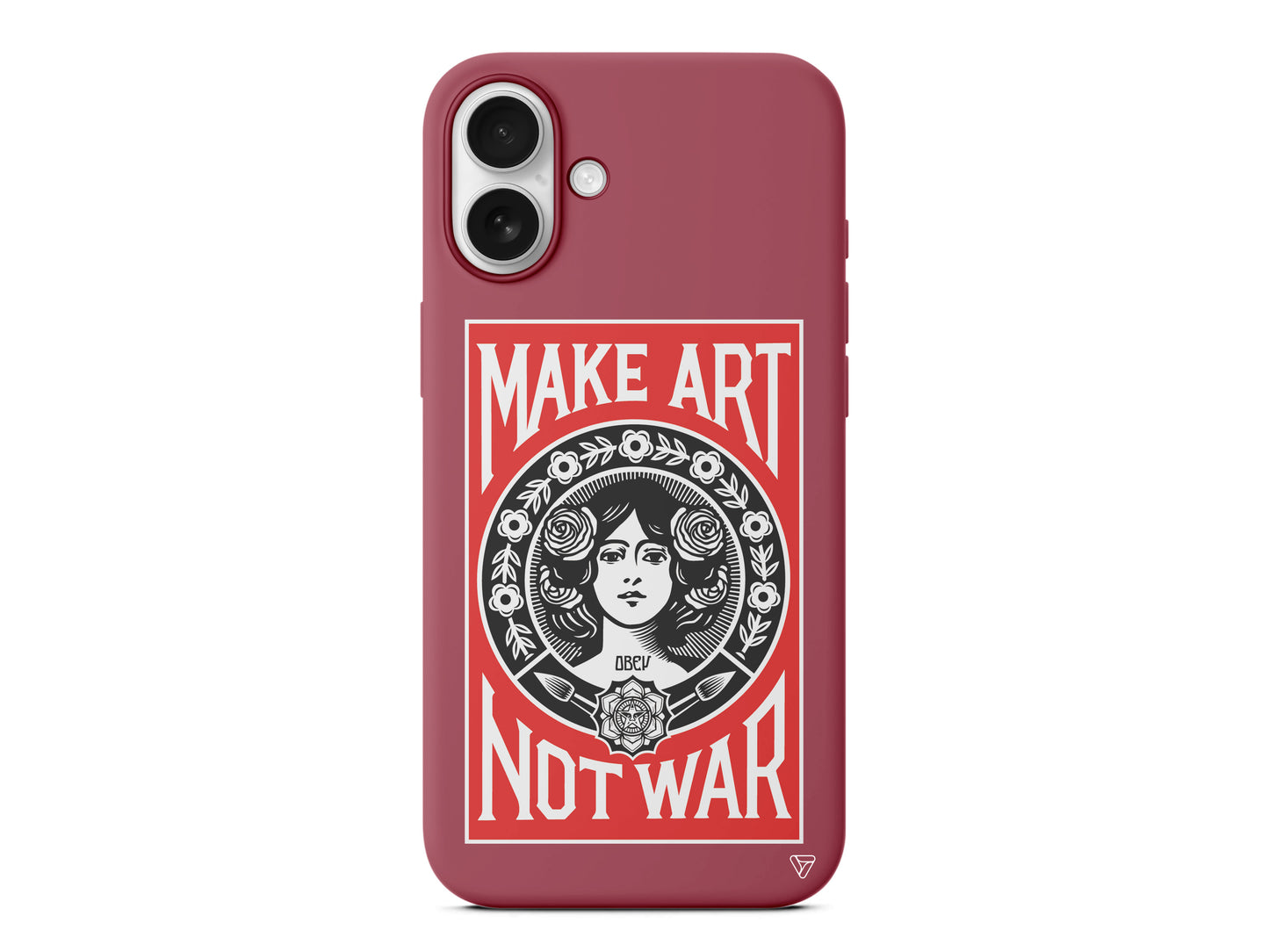 Obey Make Love Lansman Model İçi Kadife Silikon Telefon Kılıfı