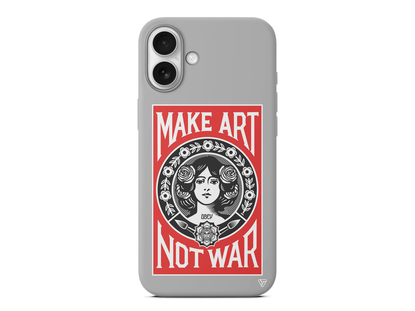 Obey Make Love Lansman Model İçi Kadife Silikon Telefon Kılıfı