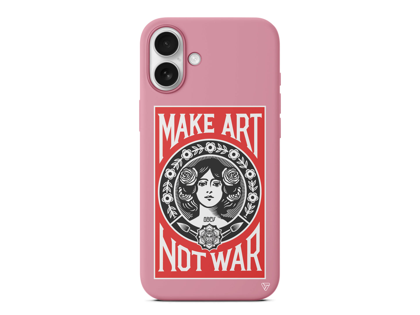 Obey Make Love Lansman Model İçi Kadife Silikon Telefon Kılıfı