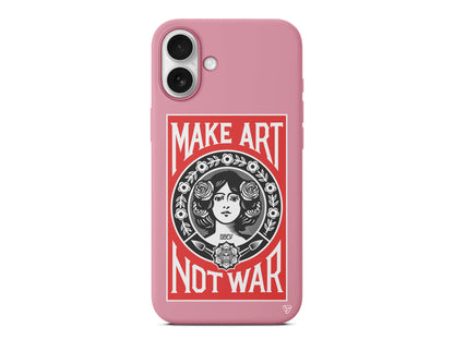 Obey Make Love Lansman Model İçi Kadife Silikon Telefon Kılıfı