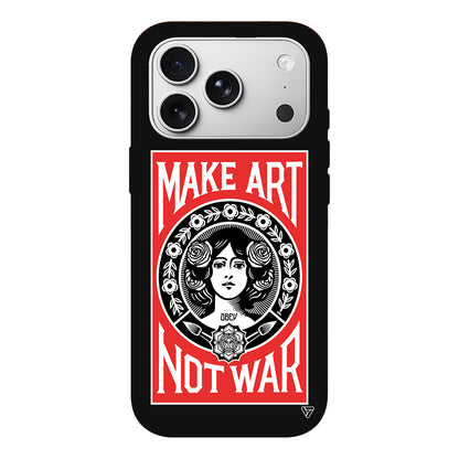 Obey Make Love Lansman Model İçi Kadife Silikon Telefon Kılıfı