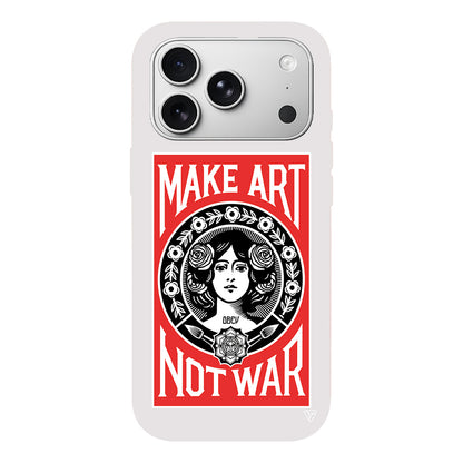 Obey Make Love Lansman Model İçi Kadife Silikon Telefon Kılıfı