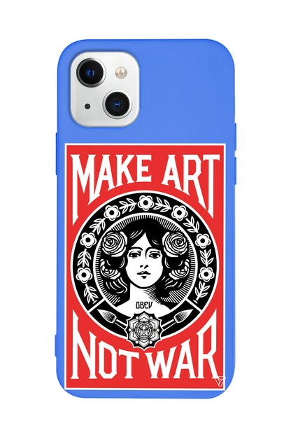 Obey Make Love Lansman Model İçi Kadife Silikon Telefon Kılıfı