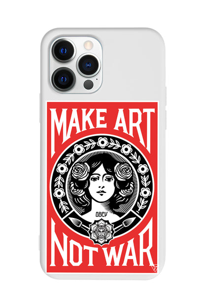 Obey Make Love Lansman Model İçi Kadife Silikon Telefon Kılıfı