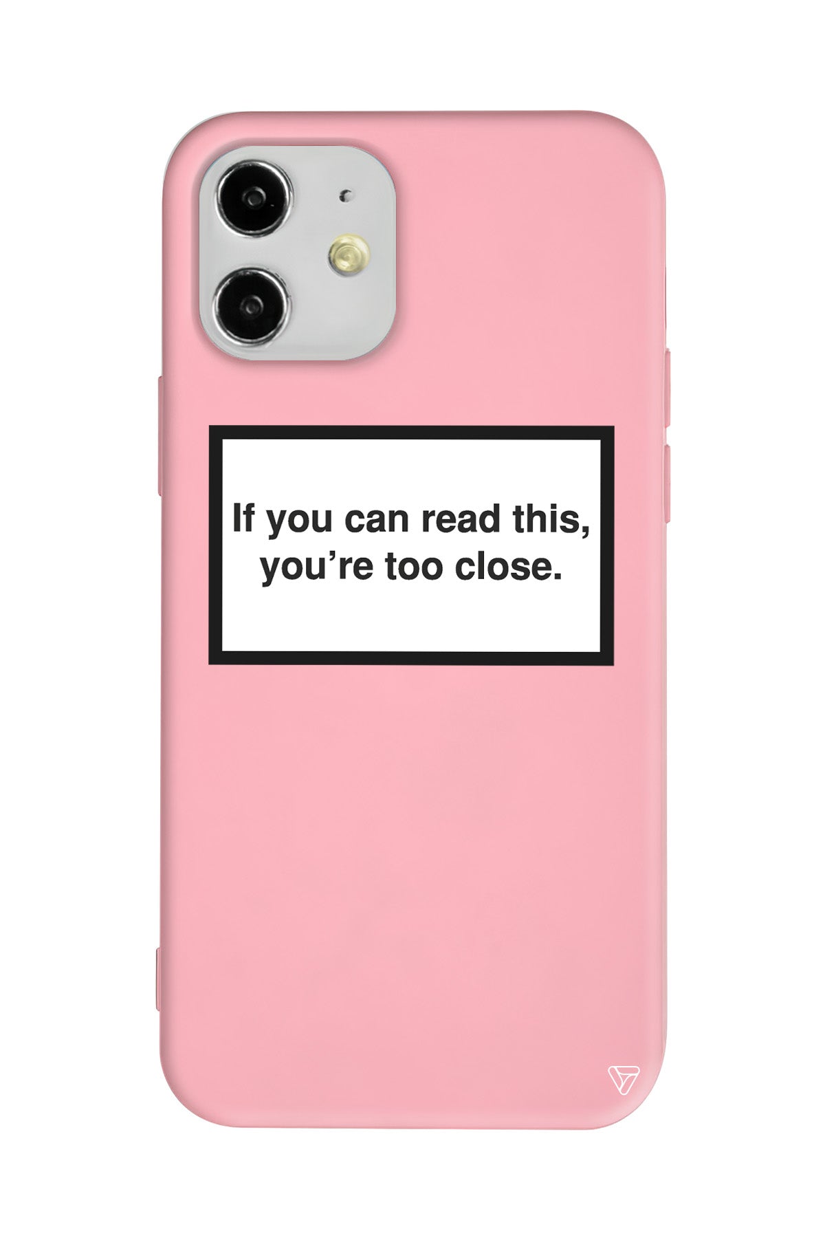 If you can read this, you're too close. Lansman Model İçi Kadife Silikon Telefon Kılıfı