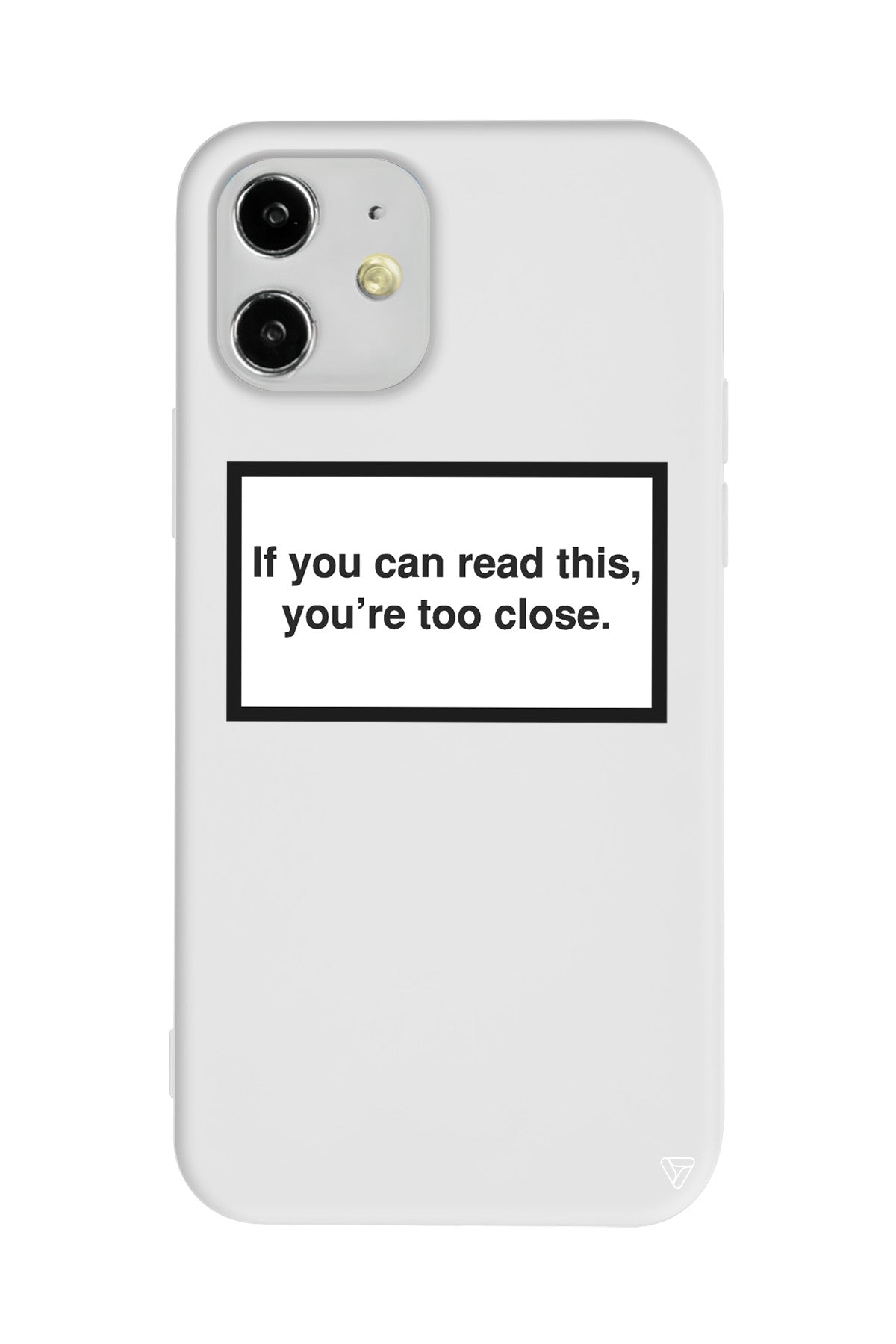 If you can read this, you're too close. Lansman Model İçi Kadife Silikon Telefon Kılıfı