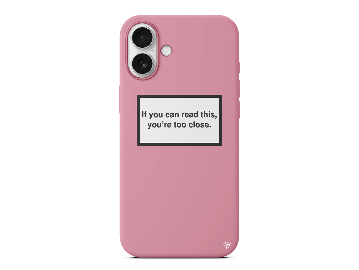 If you can read this, you're too close. Lansman Model İçi Kadife Silikon Telefon Kılıfı