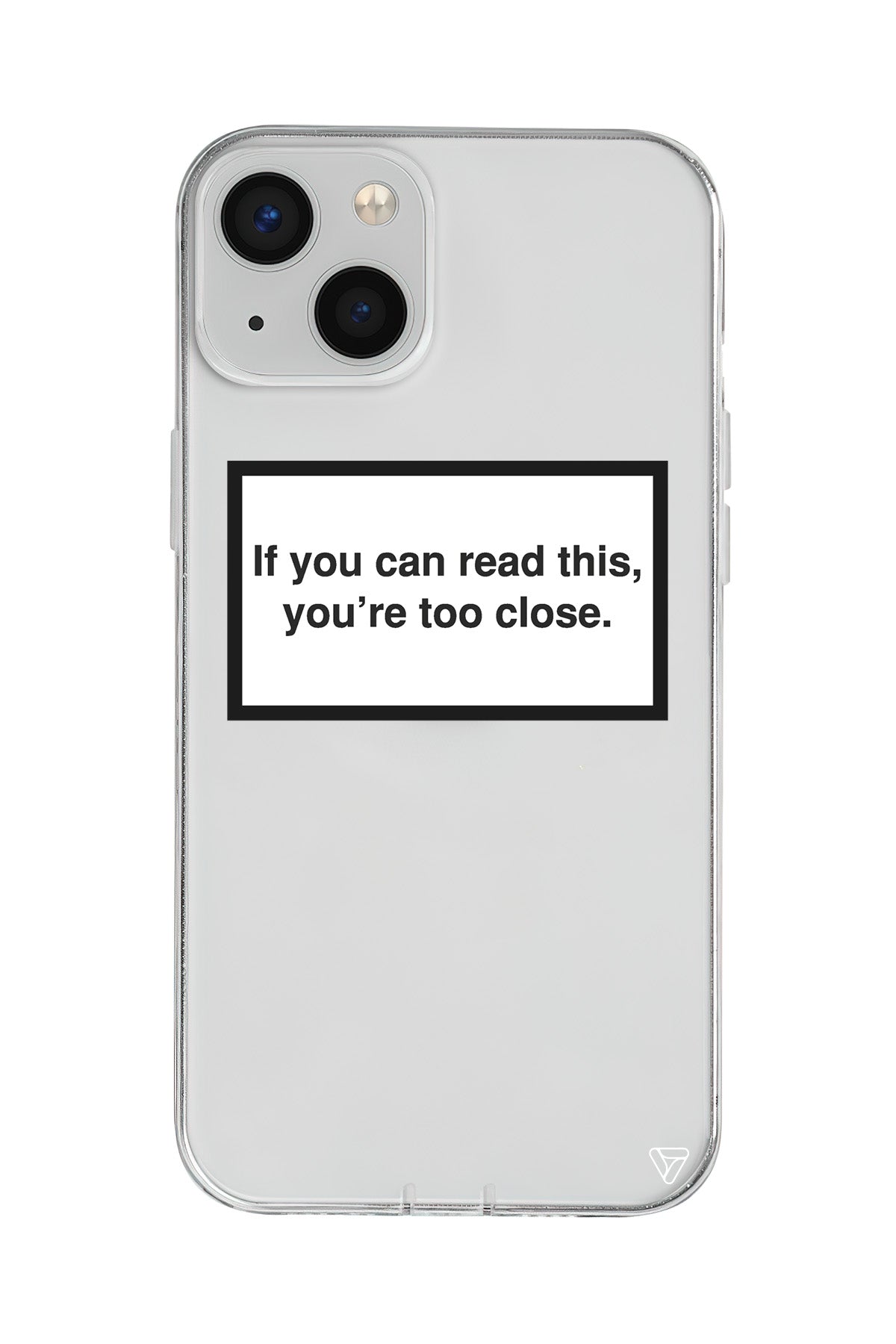 If you can read this, you're too close. Lansman Model İçi Kadife Silikon Telefon Kılıfı
