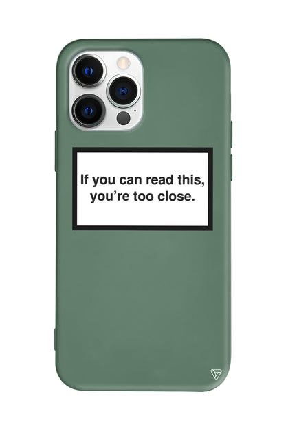 If you can read this, you're too close. Lansman Model İçi Kadife Silikon Telefon Kılıfı