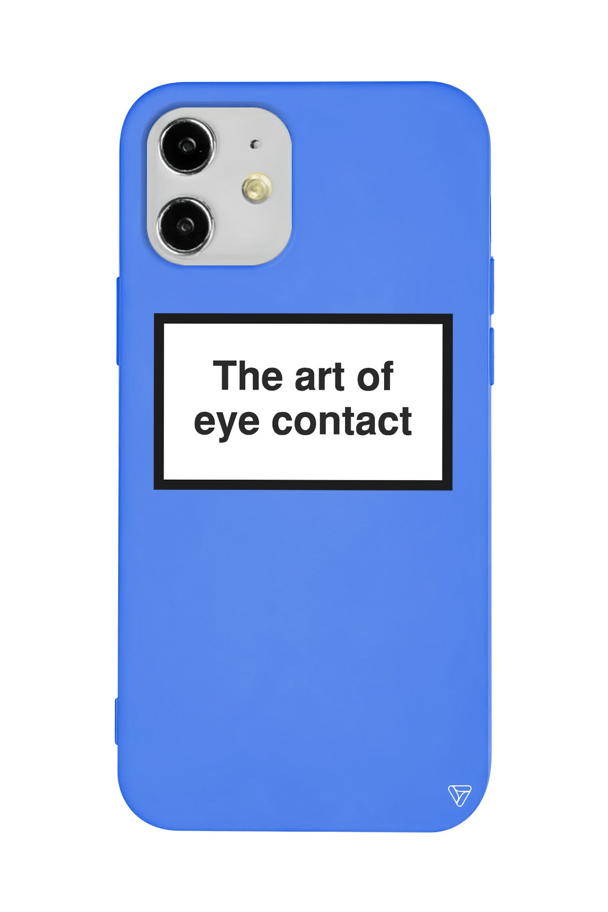 The art of eye contact Lansman Model İçi Kadife Silikon Telefon Kılıfı
