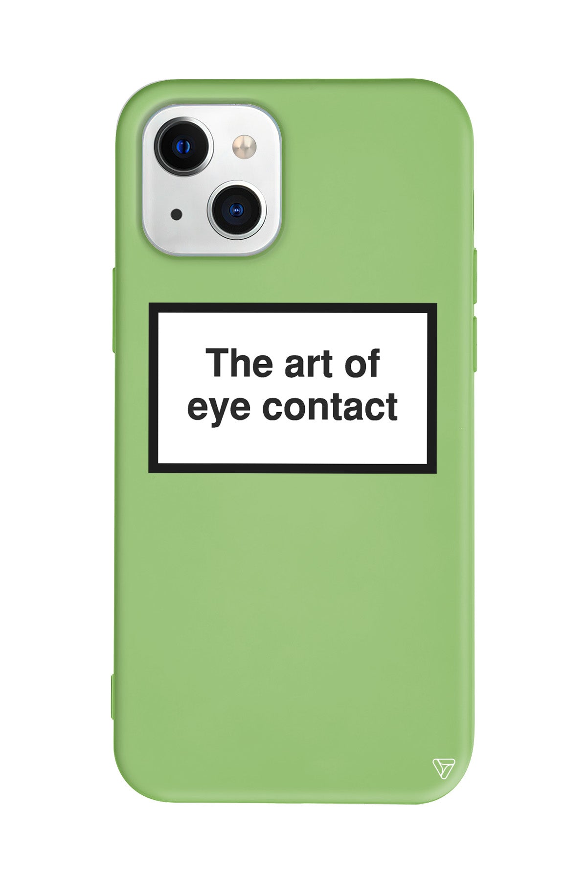 The art of eye contact Lansman Model İçi Kadife Silikon Telefon Kılıfı