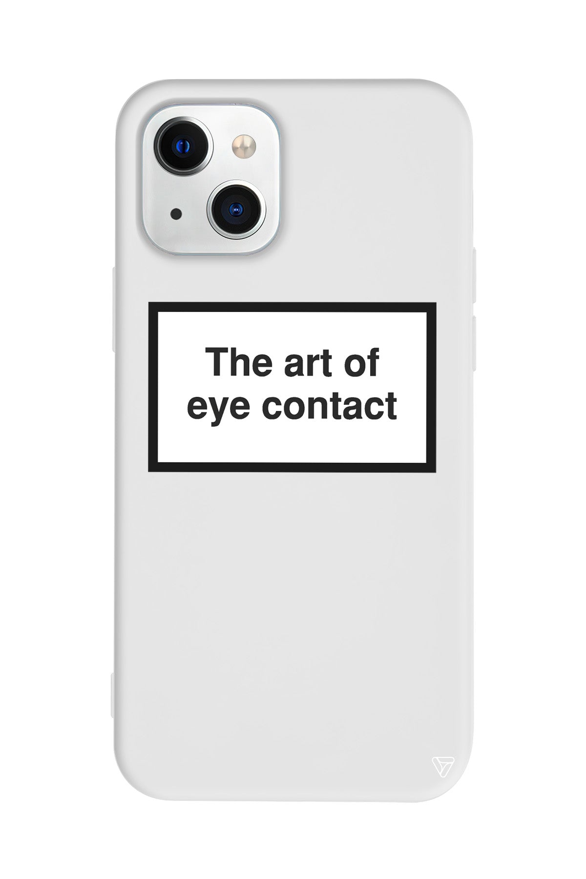 The art of eye contact Lansman Model İçi Kadife Silikon Telefon Kılıfı
