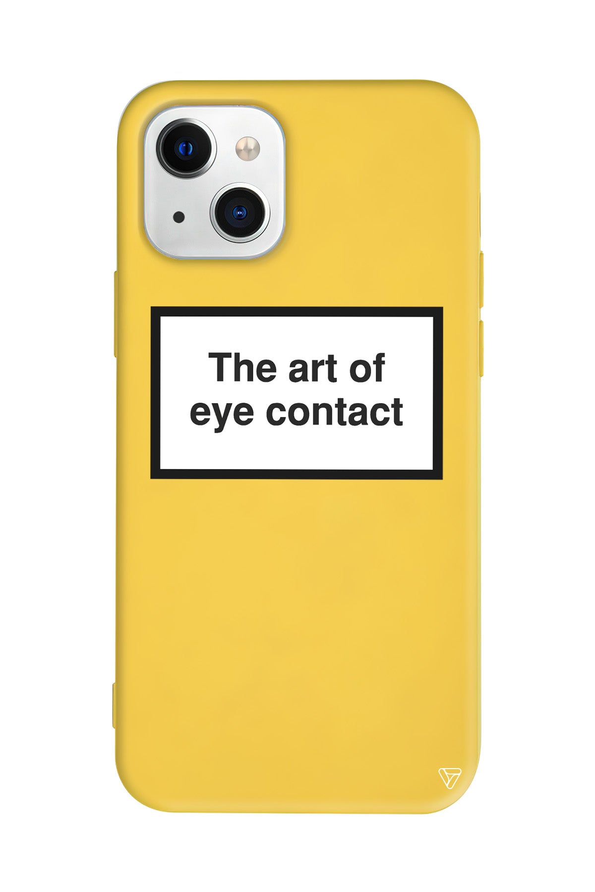 The art of eye contact Lansman Model İçi Kadife Silikon Telefon Kılıfı