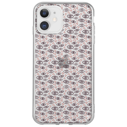 Binlerce Goz Lansman Model İçi Kadife Silikon Telefon Kılıfı