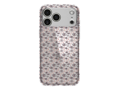 Binlerce Goz Lansman Model İçi Kadife Silikon Telefon Kılıfı