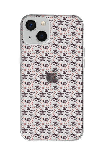 Binlerce Goz Lansman Model İçi Kadife Silikon Telefon Kılıfı