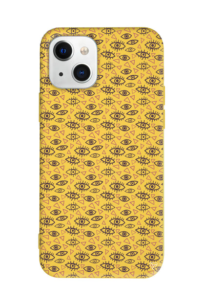 Binlerce Goz Lansman Model İçi Kadife Silikon Telefon Kılıfı