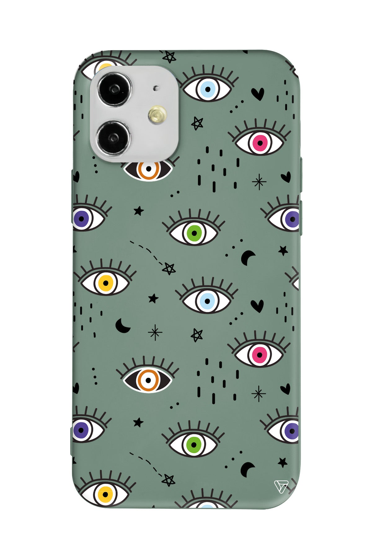 En Renkli Goz Lansman Model İçi Kadife Silikon Telefon Kılıfı