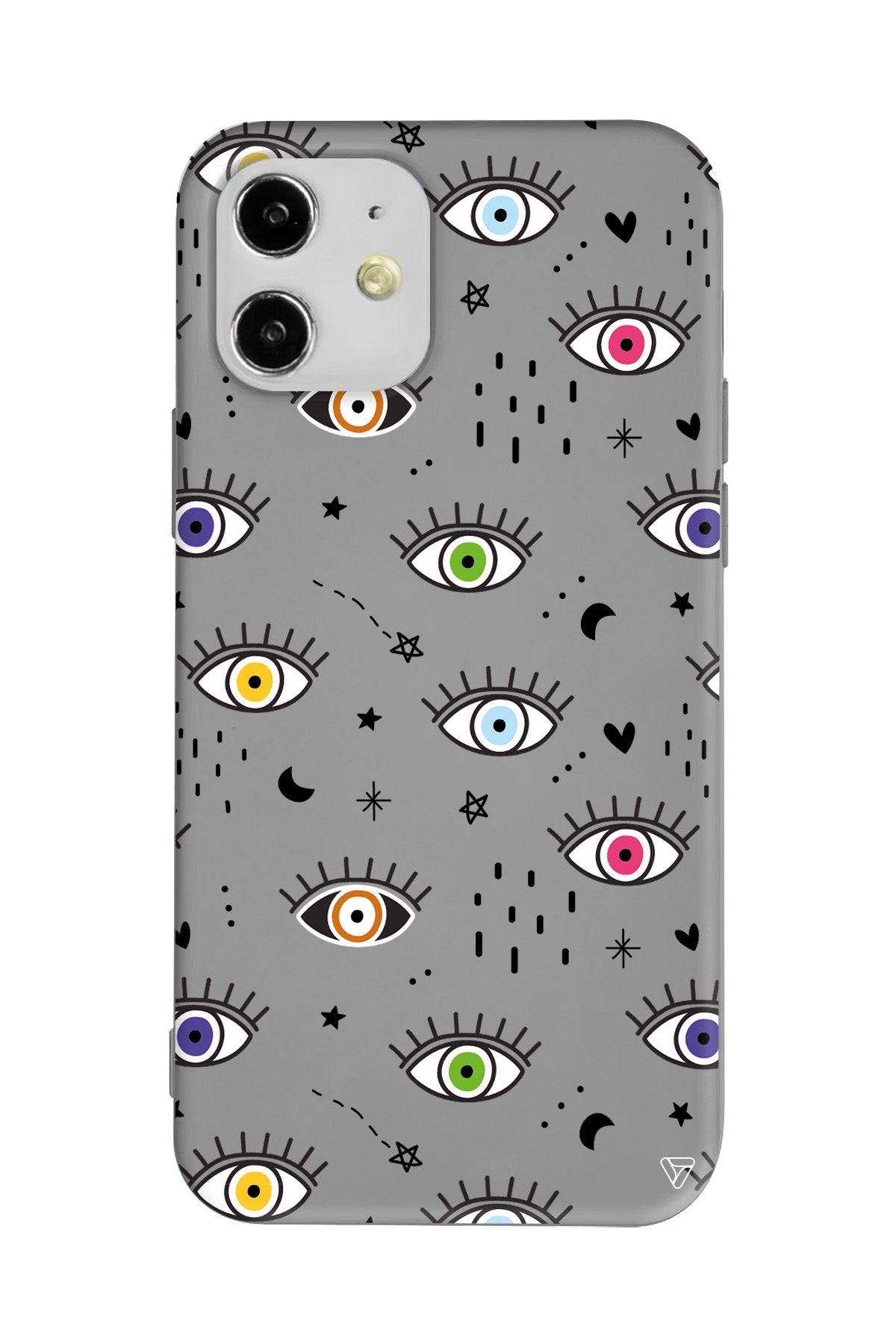 En Renkli Goz Lansman Model İçi Kadife Silikon Telefon Kılıfı