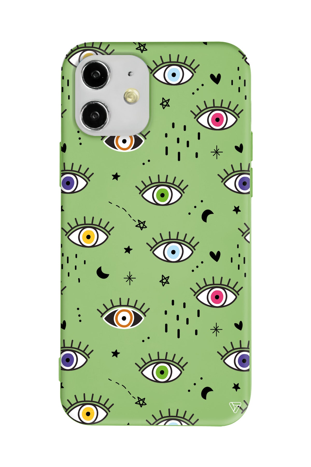 En Renkli Goz Lansman Model İçi Kadife Silikon Telefon Kılıfı