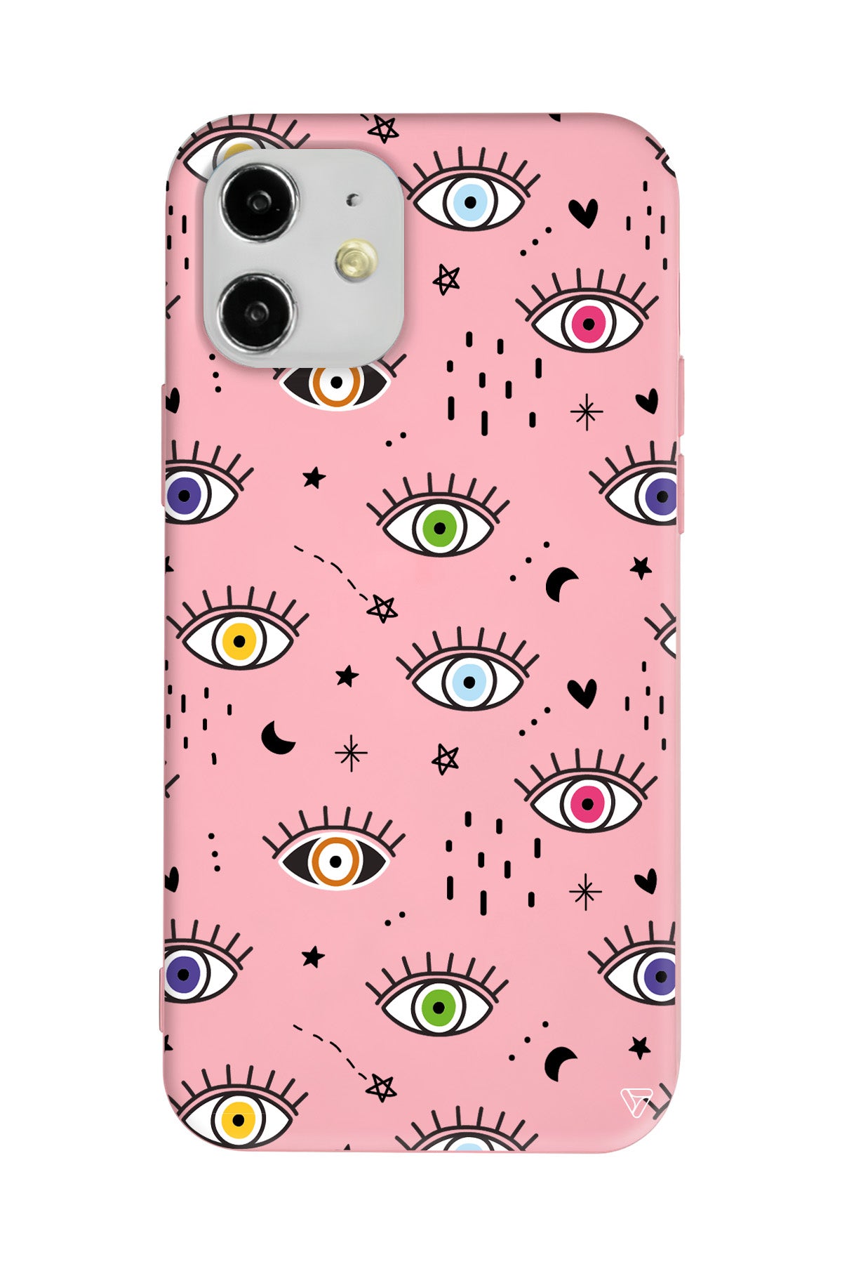 En Renkli Goz Lansman Model İçi Kadife Silikon Telefon Kılıfı