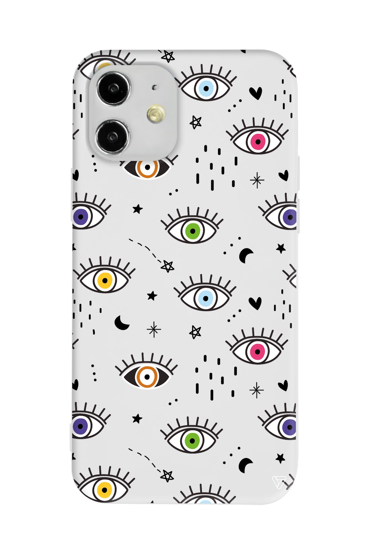 En Renkli Goz Lansman Model İçi Kadife Silikon Telefon Kılıfı