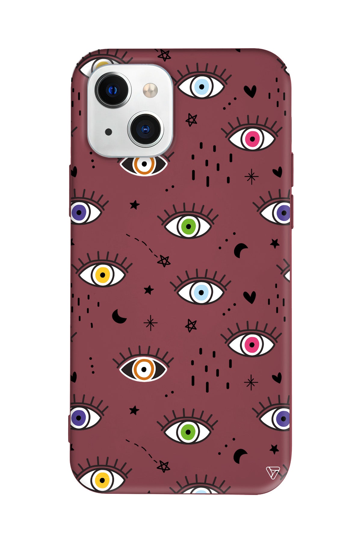 En Renkli Goz Lansman Model İçi Kadife Silikon Telefon Kılıfı – Plus Serisine Özel