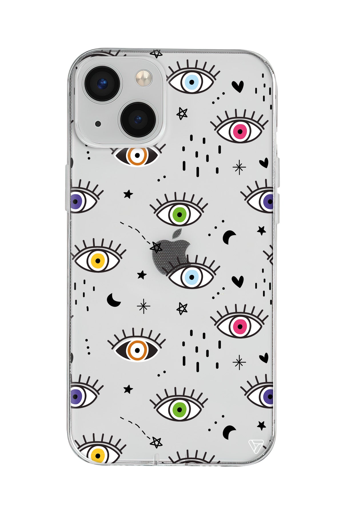 En Renkli Goz Lansman Model İçi Kadife Silikon Telefon Kılıfı – Plus Serisine Özel