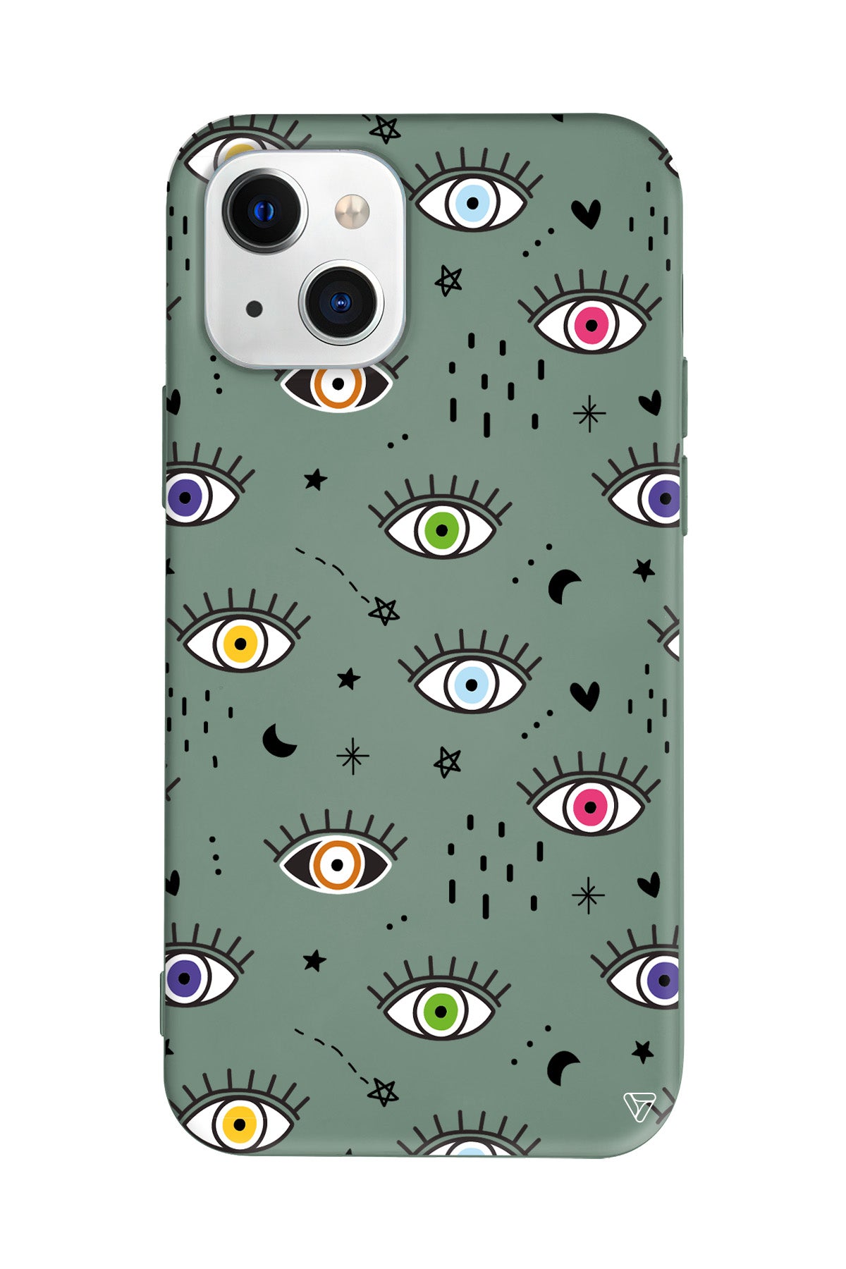 En Renkli Goz Lansman Model İçi Kadife Silikon Telefon Kılıfı