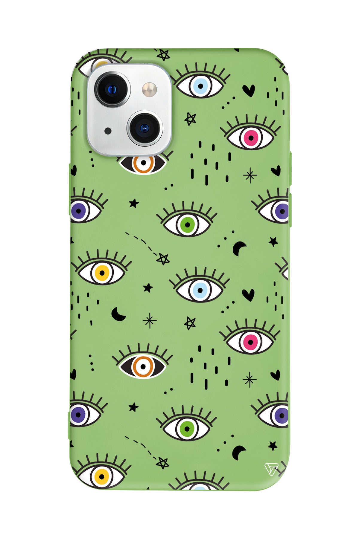 En Renkli Goz Lansman Model İçi Kadife Silikon Telefon Kılıfı – Plus Serisine Özel