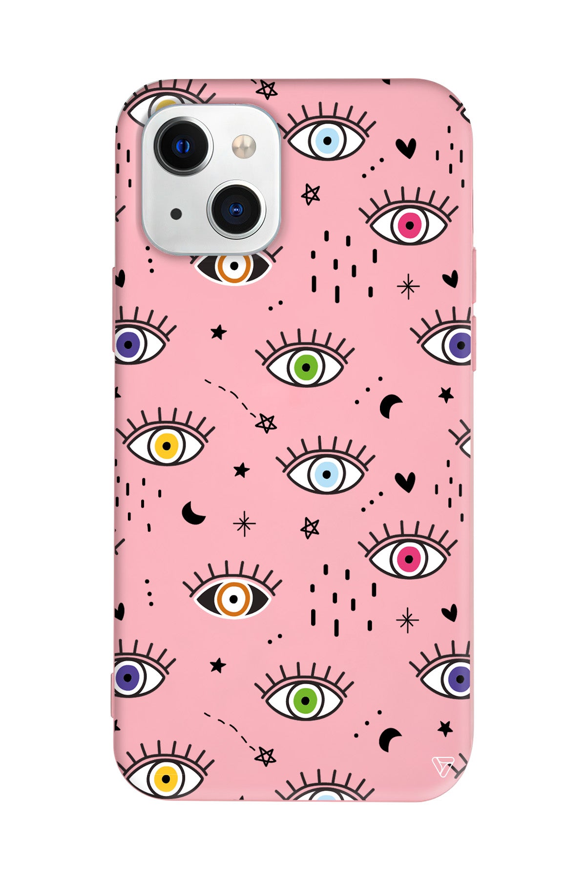 En Renkli Goz Lansman Model İçi Kadife Silikon Telefon Kılıfı