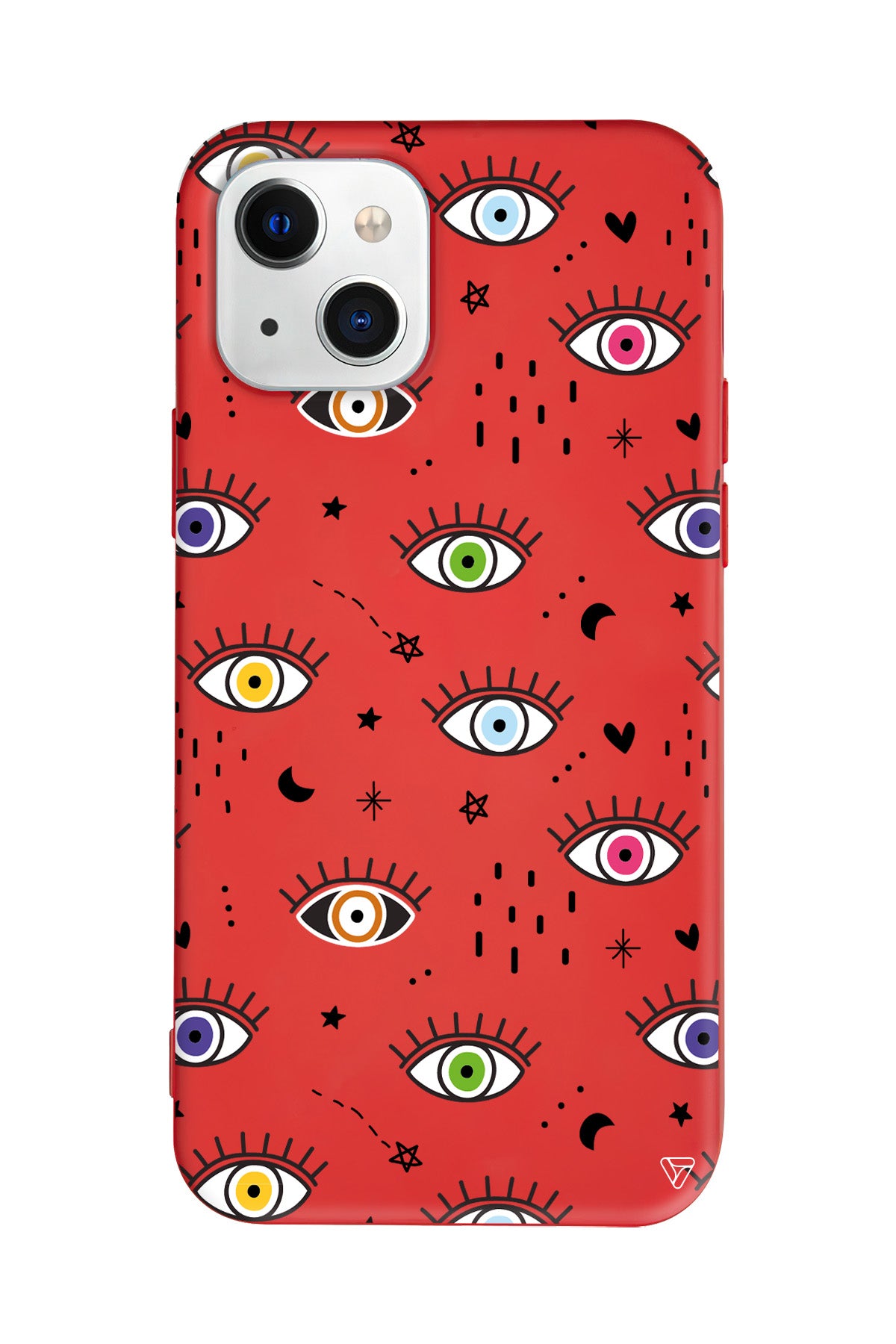 En Renkli Goz Lansman Model İçi Kadife Silikon Telefon Kılıfı – Plus Serisine Özel