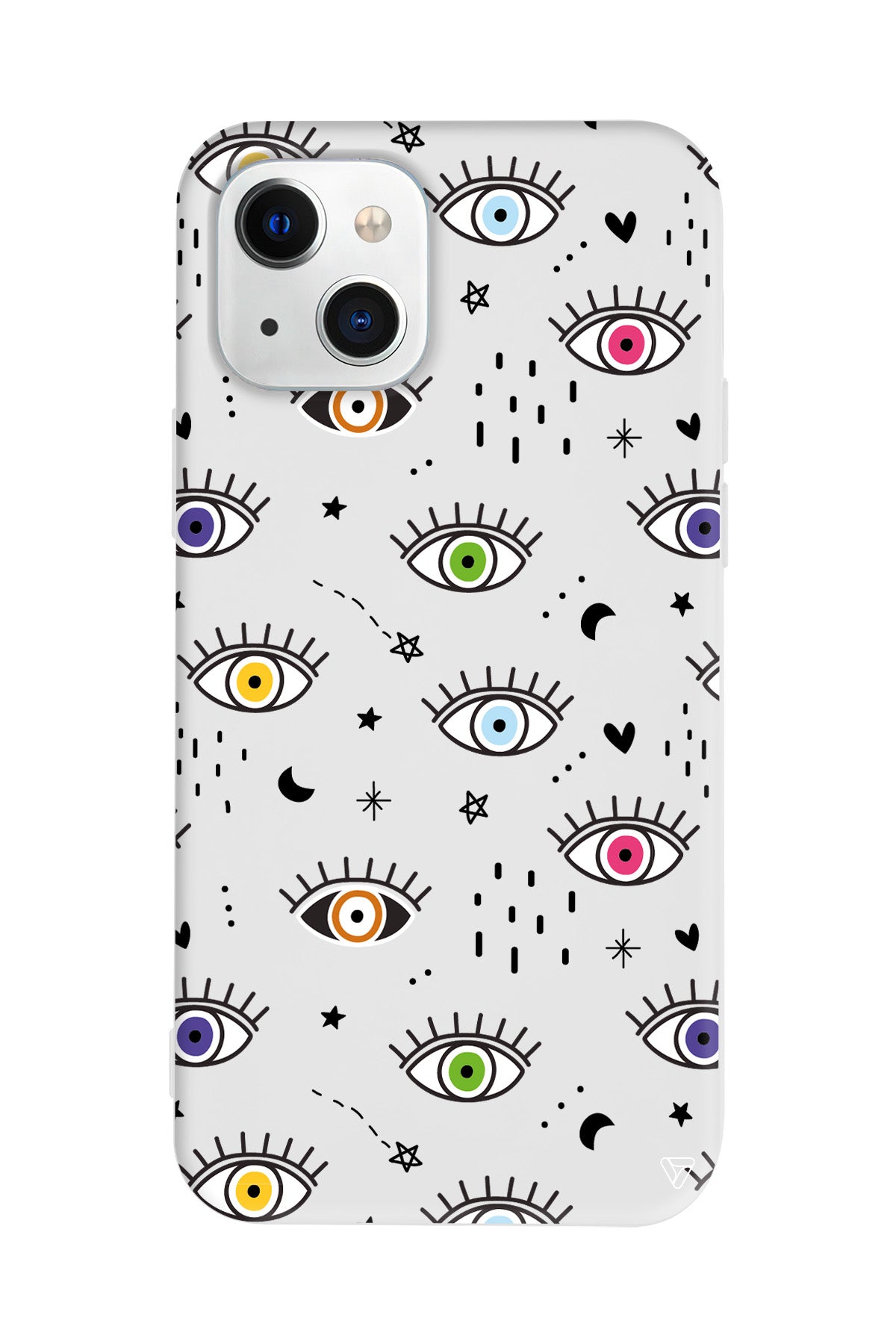 En Renkli Goz Lansman Model İçi Kadife Silikon Telefon Kılıfı – Plus Serisine Özel