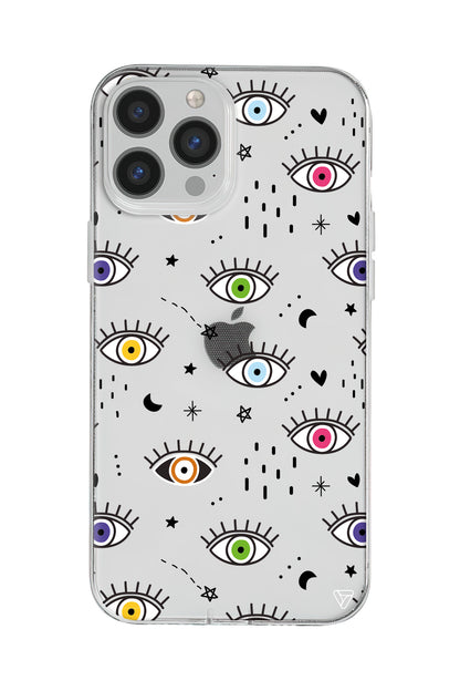 En Renkli Goz Lansman Model İçi Kadife Silikon Telefon Kılıfı