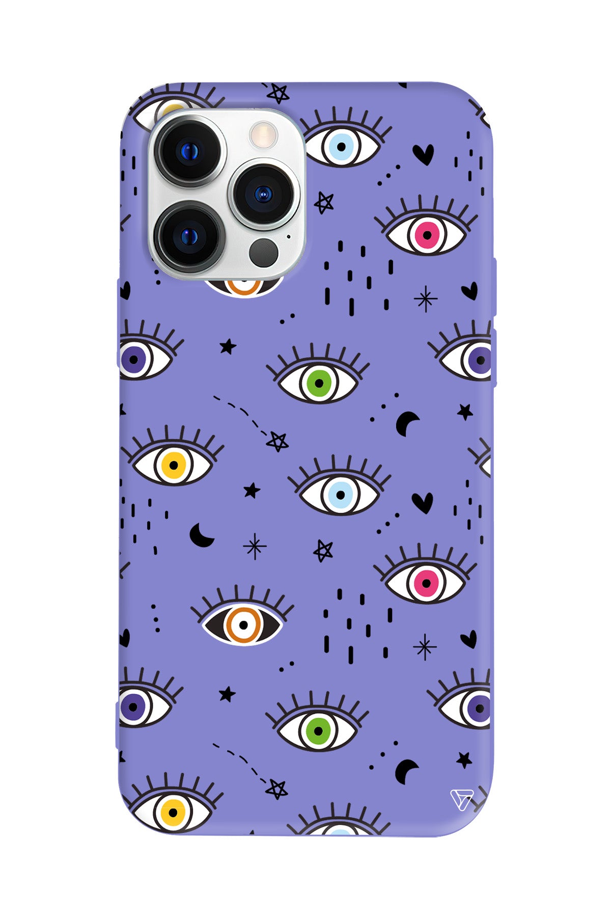 En Renkli Goz Lansman Model İçi Kadife Silikon Telefon Kılıfı