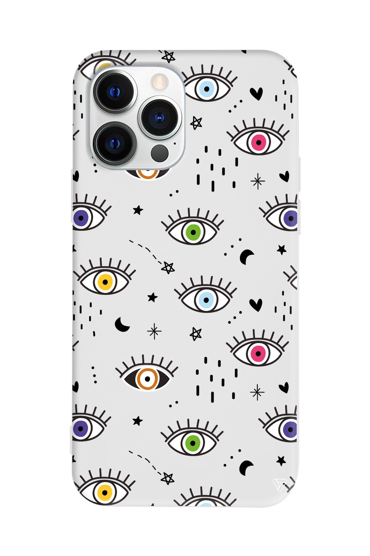 En Renkli Goz Lansman Model İçi Kadife Silikon Telefon Kılıfı