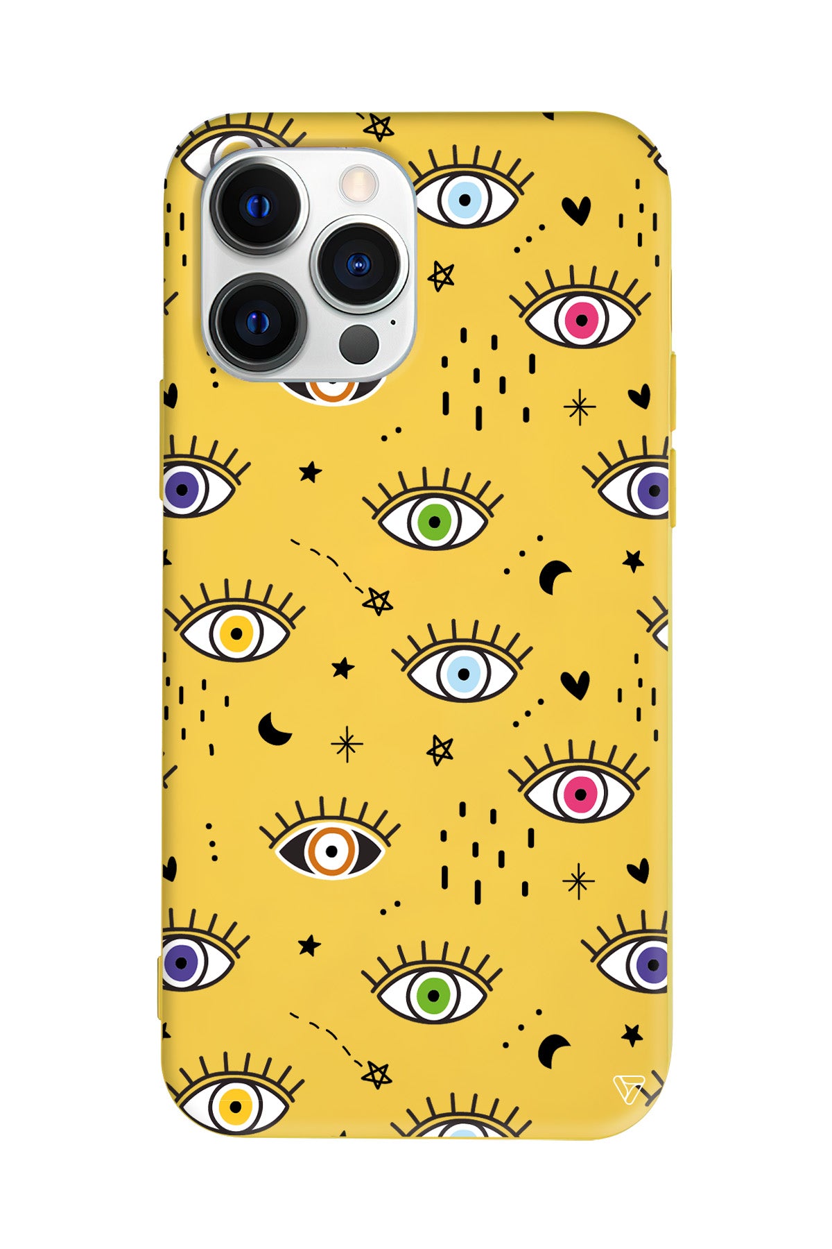 En Renkli Goz Lansman Model İçi Kadife Silikon Telefon Kılıfı