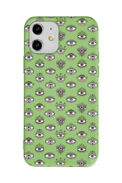 Havali Kirpikler Lansman Model İçi Kadife Silikon Telefon Kılıfı