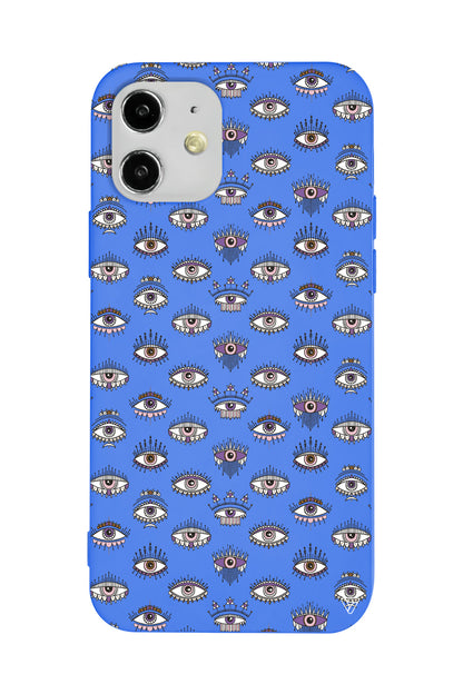 Havali Kirpikler Lansman Model İçi Kadife Silikon Telefon Kılıfı