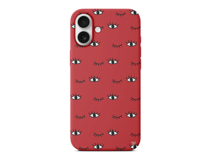 Kirpilan Goz Lansman Model İçi Kadife Silikon Telefon Kılıfı – Plus Serisine Özel