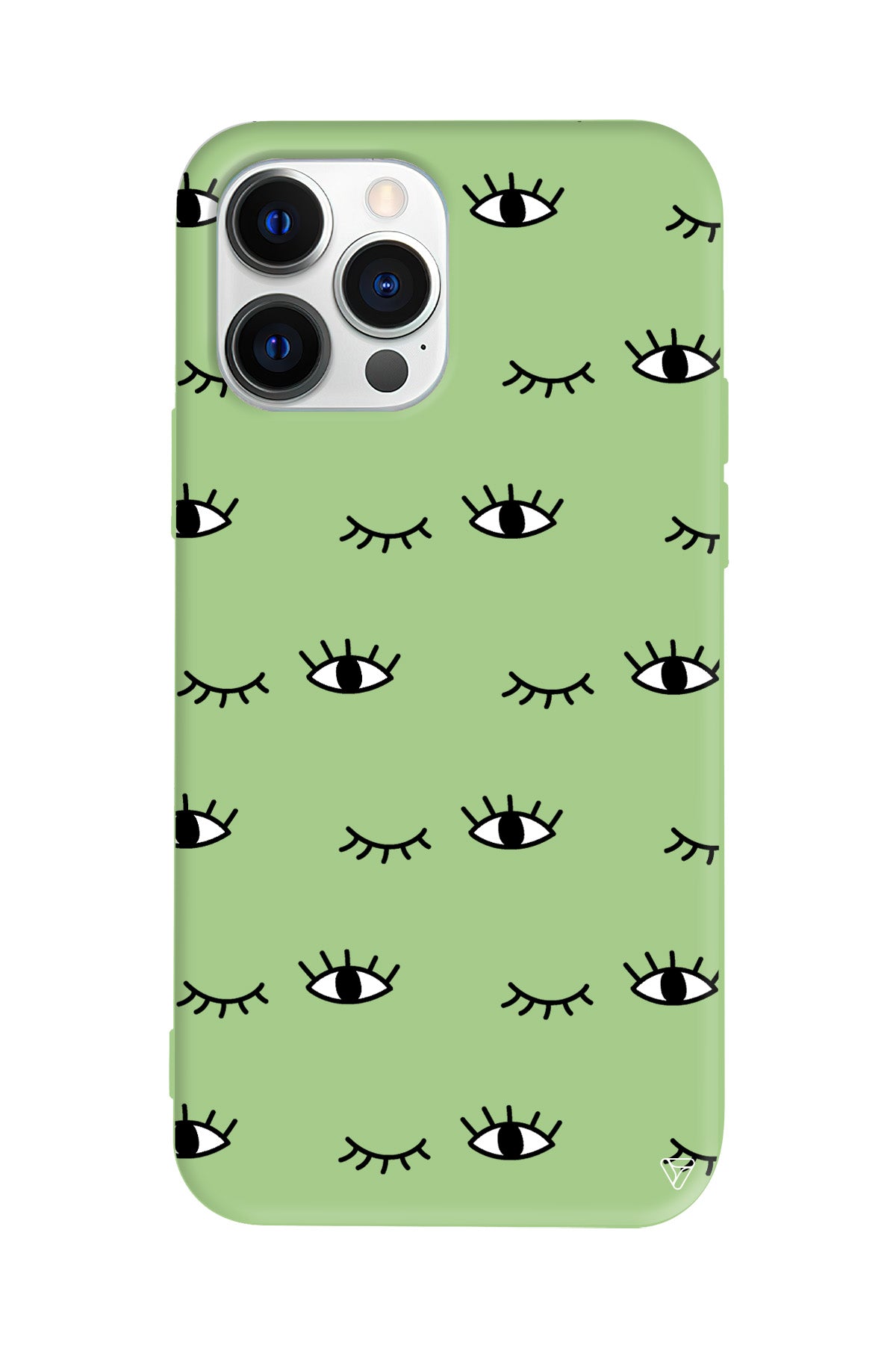 Kirpilan Goz Lansman Model İçi Kadife Silikon Telefon Kılıfı