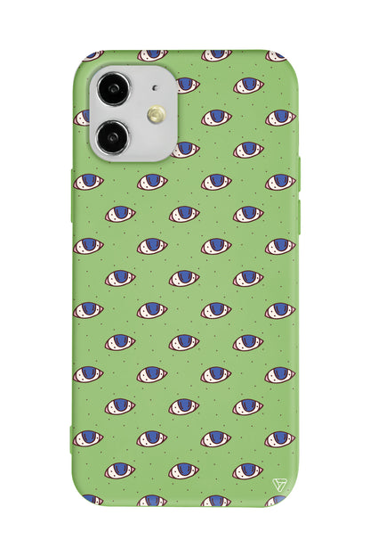 Eyes On You Lansman Model İçi Kadife Silikon Telefon Kılıfı