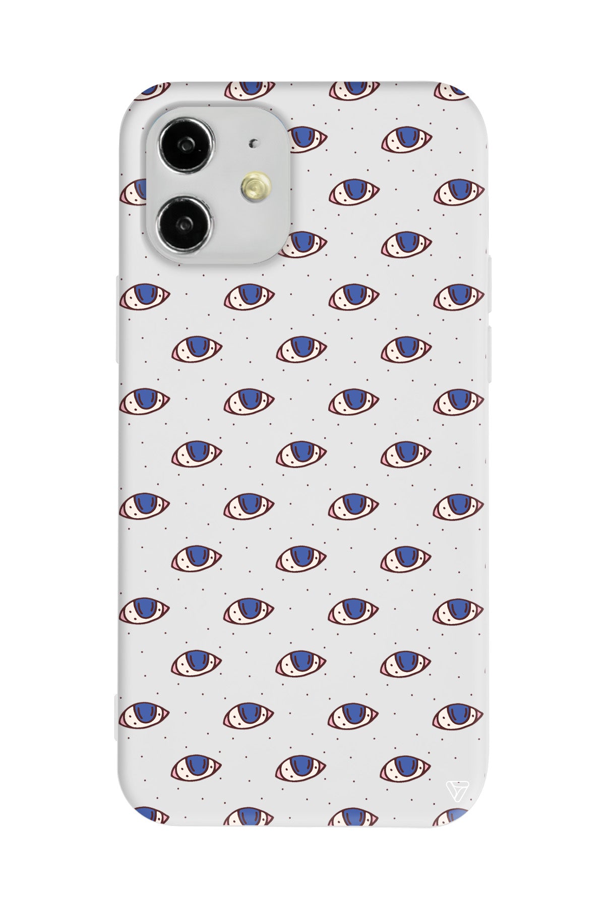 Eyes On You Lansman Model İçi Kadife Silikon Telefon Kılıfı