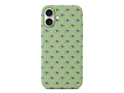 Eyes On You Lansman Model İçi Kadife Silikon Telefon Kılıfı