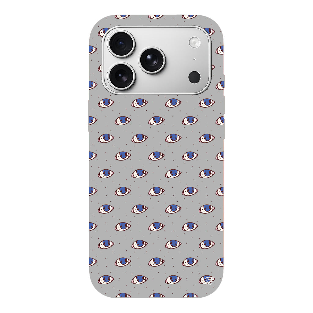 Eyes On You Lansman Model İçi Kadife Silikon Telefon Kılıfı