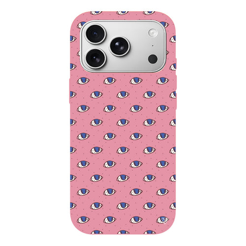 Eyes On You Lansman Model İçi Kadife Silikon Telefon Kılıfı