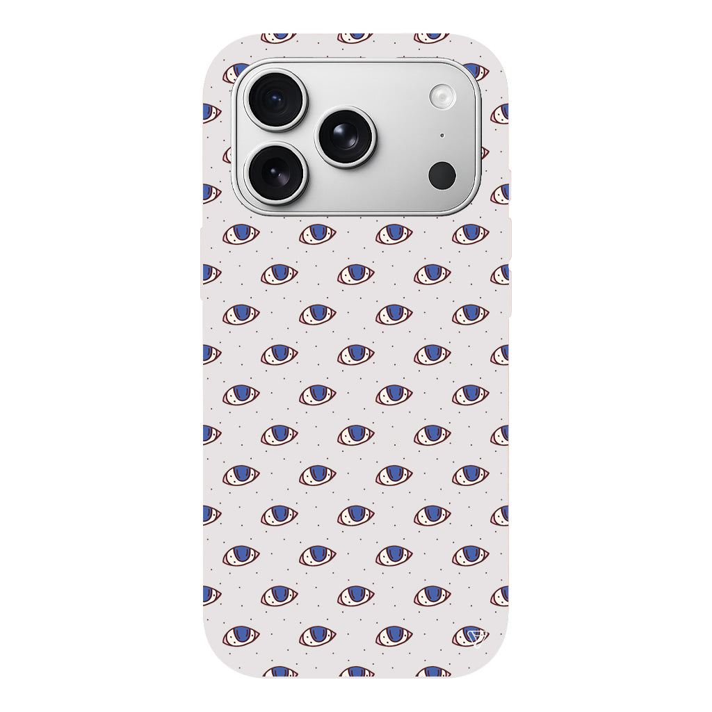 Eyes On You Lansman Model İçi Kadife Silikon Telefon Kılıfı