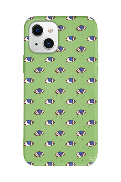 Eyes On You Lansman Model İçi Kadife Silikon Telefon Kılıfı