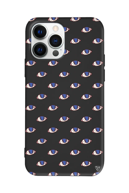 Eyes On You Lansman Model İçi Kadife Silikon Telefon Kılıfı