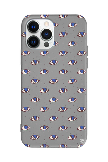 Eyes On You Lansman Model İçi Kadife Silikon Telefon Kılıfı